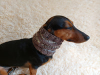 Alpaca Wool Snood Scarf hat For Dogs With Arans