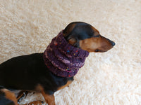 Alpaca Wool Snood Scarf hat For Dogs With Arans