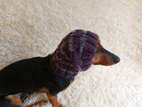 Alpaca Wool Snood Scarf hat For Dogs With Arans