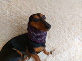 Alpaca Wool Snood Scarf hat For Dogs With Arans