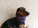 Alpaca Wool Snood Scarf hat For Dogs With Arans