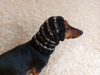 Alpaca Wool Snood Scarf hat For Dogs With Arans