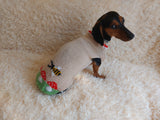 Fly Agaric and Bee Pet Clothes-mushroom Knit dog sweater