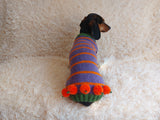 Pumpkin Halloween Clothes for Pets - Dog and Cat Pumpkin Sweater - Halloween Outfit Dachshund Pumpkin Costume