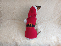 Santa costume for dachshunds, christmas dachshund santa costume hat and sweater