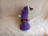 Santa costume for dachshunds, christmas dachshund santa costume hat and sweater, clothes for small dog of dachshund