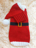 Santa costume for dachshunds, christmas dachshund santa costume hat and sweater