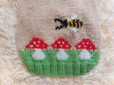 Fly Agaric and Bee Pet Clothes-mushroom Knit dog sweater