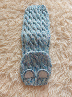 Вear hoodie for dog aran melange cable suit with ears for dachshund