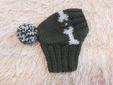 Pet Clothes Boned Hat with Pompom,Bone Dog Hat,Halloween Bonnet Hat for Dachshund Dog