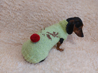 Reindeer with pompom nose for pet dog sweater christmas dog outfit deer sweater