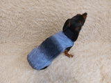 Winter Warm Wool Dog Jumper-Clothes for Dachshund Warm Long Cardigan Sweater-Winter sweater dog with arans