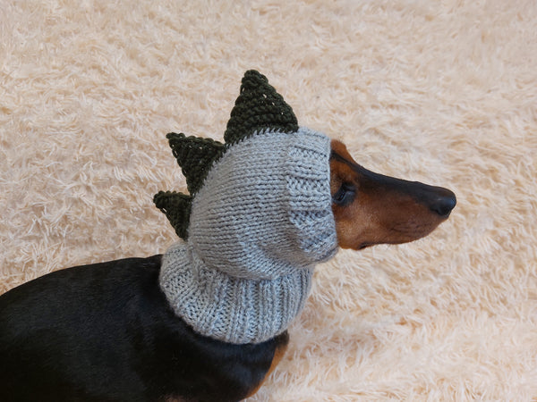 Dino dachshund, dino hat for dachshund or small dog, dinosaur clothes for dogs