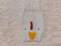 Easter chicken snood hat for dog