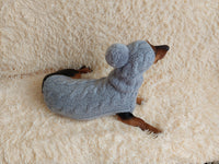Angora wool warm suit sweater and hat for dog
