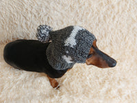 Pet Clothes Boned Hat with Pompom,Bone Dog Hat,Halloween Bonnet Hat for Dachshund Dog