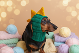 Dinosaur Snood Hat for Dog with Open Ears