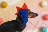 Dinosaur Snood Hat for Dog with Open Ears