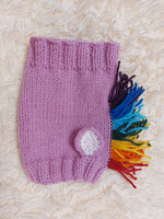 Snood Hats for Dogs Horse with Multi-Colored Mane