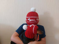 Paired hats for mom and dog angora wool, photo shoot set of hats for mom and pet, gift for dog lover set of hats