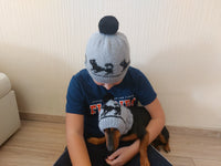 Angora Wool Mom and Dog Matching Hats, Mom and Pet Photo Shoot Hat Set, Dog Lover Gift