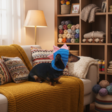 Dinosaur Snood Hat for Dog with Open Ears