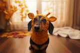 Christmas Deer Wool Dog Snood Hat