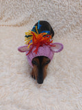 Snood Hats for Dogs Horse with Multi-Colored Mane