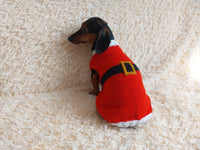 Christmas santa sweater for dogs, santa clothes for dog, santa sweater for dog, christmas for dogs, christmas santa sweater for dachshund