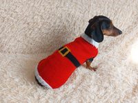 Christmas santa sweater for dogs, santa clothes for dog, santa sweater for dog, christmas for dogs, christmas santa sweater for dachshund