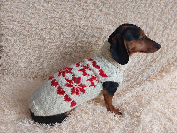 Christmas Reindeer Snowflake Pet cloches Sweater,Knitted Vest Sweater Coat Christmas for Dogs