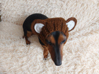 Pet cloches bear hat snood, dog clothes hat snood bear