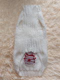 Christmas deer sweater for dog, christmas deer sweater for miniature dachshund, christmas dog clothes