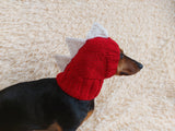 Dinosaur hat for dog, dinosaur dachshund knitted hat, dino dog clothes