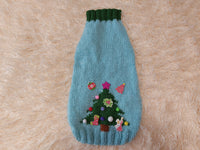 Christmas dressy coat with Christmas tree for dog,dachshund dressy Christmas sweater