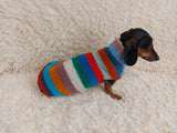 Multi color pet clothes striped dog sweater