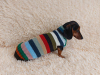 Multi color pet clothes striped dog sweater