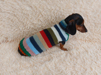 Multi color pet clothes striped dog sweater