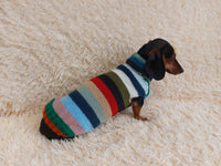 Multi color pet clothes striped dog sweater
