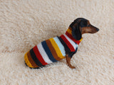 Multi color pet clothes striped dog sweater