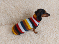Multi color pet clothes striped dog sweater