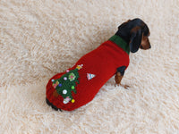 Christmas Tree Clothes For Pet Holiday Sweater With Christmas Tree For Dog