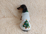 Christmas Tree Clothes For Pet Holiday Sweater With Christmas Tree For Dog