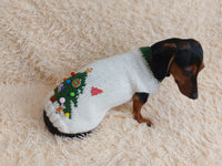 Christmas Tree Clothes For Pet Holiday Sweater With Christmas Tree For Dog
