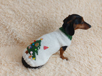 Christmas Tree Clothes For Pet Holiday Sweater With Christmas Tree For Dog