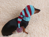 Christmas Santa Hat For Pet With Pompom Holiday Clothes Dog Hat