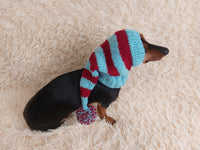 Christmas Santa Hat For Pet With Pompom Holiday Clothes Dog Hat