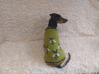 Pet clothes with bee sweater for dogs with wasp, bee dachshund clothes jumper