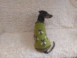Pet clothes with bee sweater for dogs with wasp, bee dachshund clothes jumper