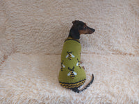 Pet clothes with bee sweater for dogs with wasp, bee dachshund clothes jumper